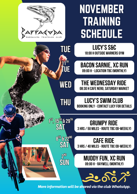 November Training Calendar