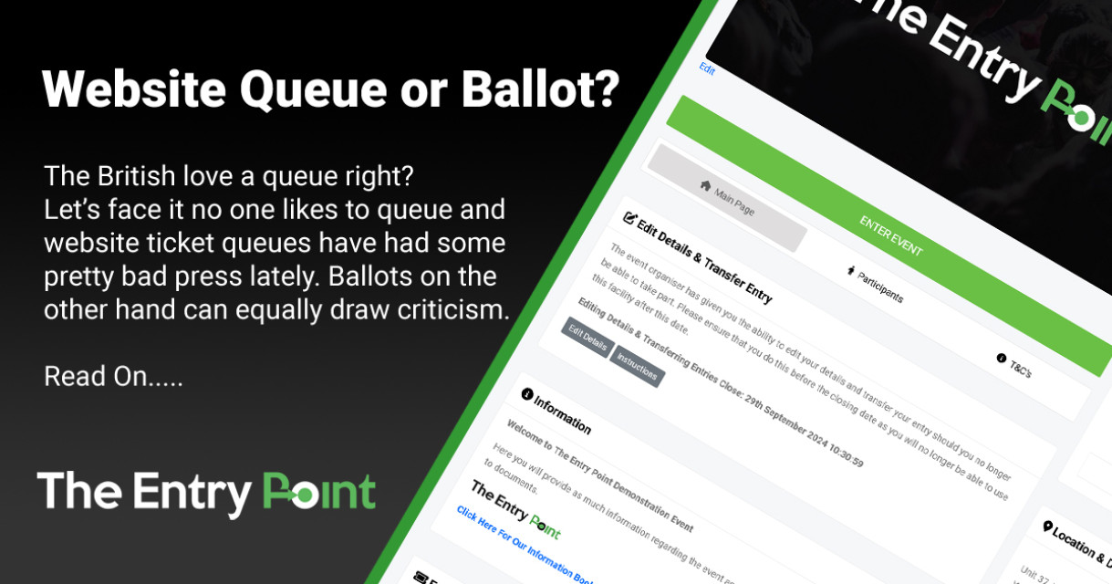 Website Ticket Queues And Ballot Systems