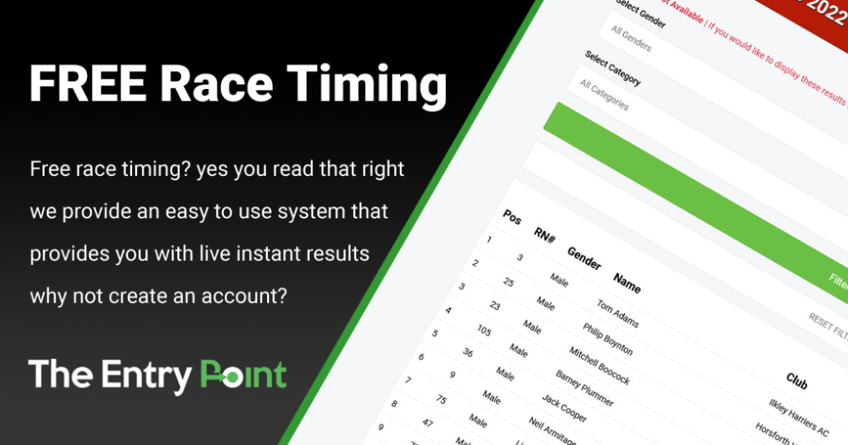 Run Your Event Smarter With Our Free Timing & Race Management Platform for Small Races