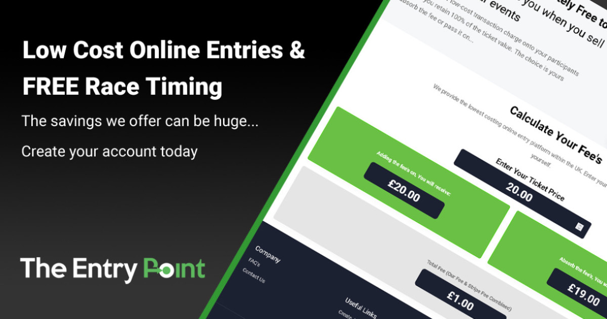 Entry Point Launches Affordable Online Entry & Ticketing with Free Race Timing